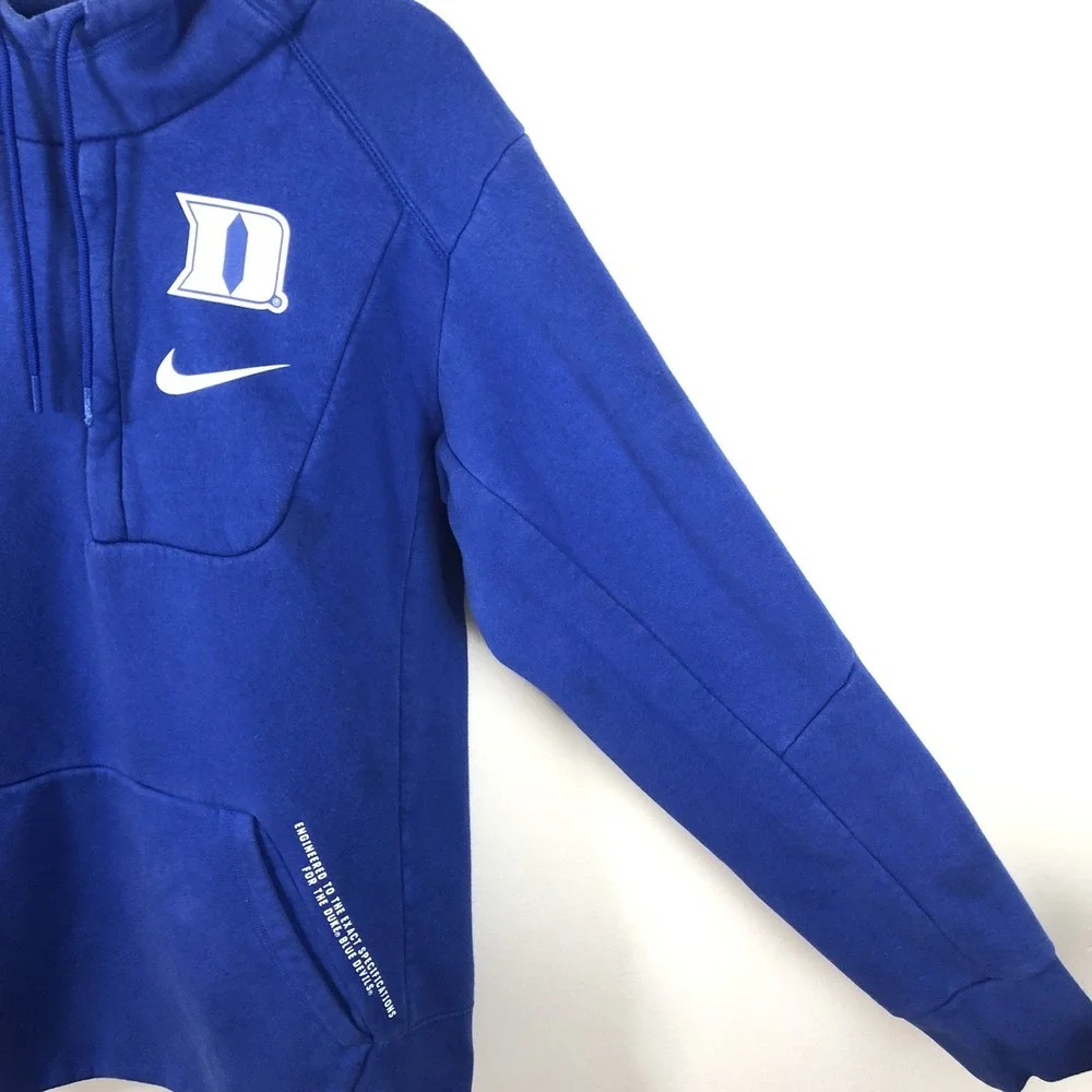 Duke Blue Devils Nike Pullover Hoodie Men's Sz S Blue White NCAA Basketball Rare